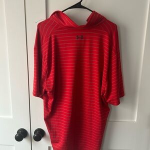 Under Armour Men's Red Striped Shirt